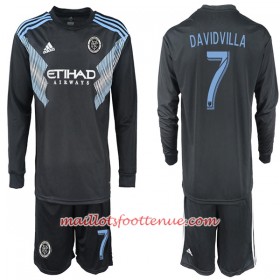 Maillot/Tenue New York City DAVIDVILLA 7 Enfant Extérieur 2018/2019 Manche Longue